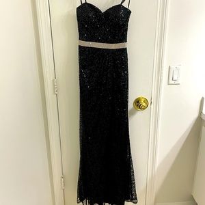 Black floor length gown